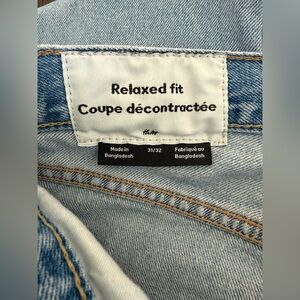 H&M relaxed fit mens jeans